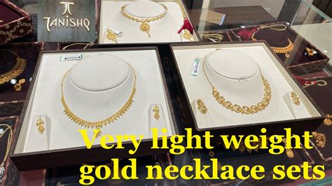 Tanishq Very Light Weight Gold Necklace Sets Light Weight Necklaces