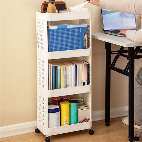 Tier Rolling File Cart With Hanging File Organizer Mobile File