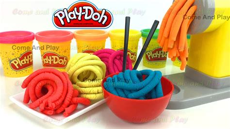 Learn Colors Play Doh Ramen Noodle Spaghetti Pasta Making Machine Toy