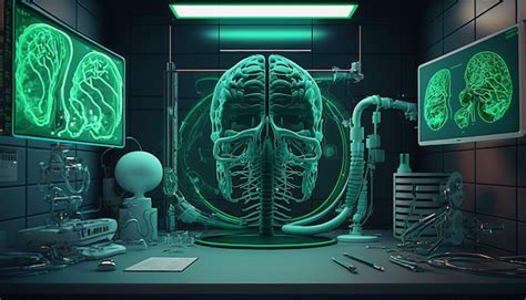 Premium Photo | Circuit board 3d medical background landscape skull hd ...