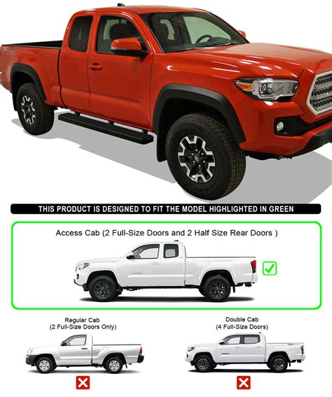 IBoard Stainless Steel 6 Inch Running Boards Fit 05 23 Toyota Tacoma