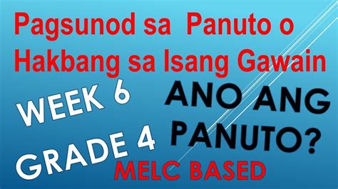 Halimbawa Ng Pagsunod Sa Panuto O Pamamaraan Pamamaraan Faiga Hot Sex