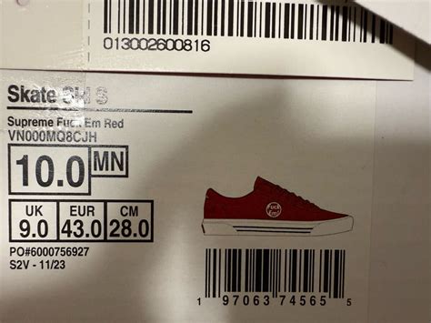 Yahoo オークション US10 28cm 24SS Supreme VANS Skate Sid S Fuck