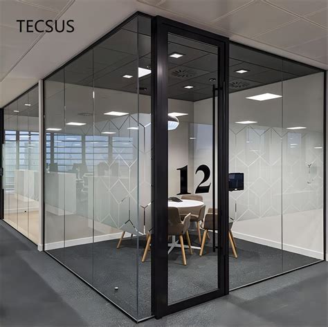 Conference Room Lcd Privacy Smart Aluminum Frameless Glass Office