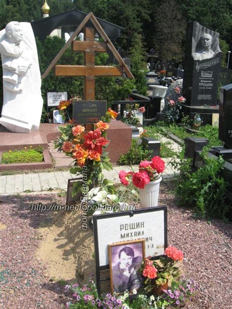 Могилы знаменитостей. Некрополи Москвы. Троекуровское кл. Рощин Михаил ...