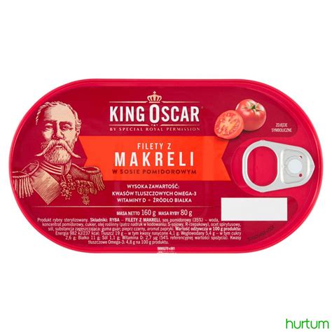 King Oscar Filety Z Makreli W Sosie Pomidorowym 160 G W Hurtum Pl