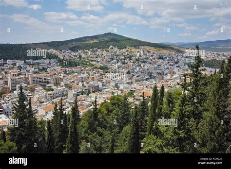 Panoramic View Of Lamia City Central Greece Stock Photo Alamy