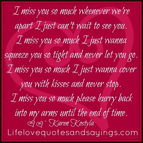 Miss You Love Quotes - ShortQuotes.cc