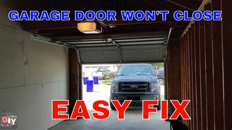 Garage Door Won T Close How To Fix Quickly Youtube