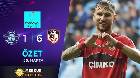 MERKUR BETS Adana Demirspor 1 6 Gaziantep FK Highlights Özet