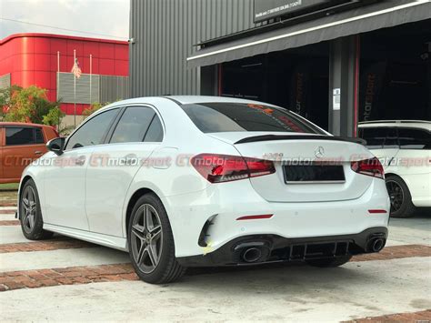 Mercedes Benz W177 A Class Sedan Installed Amg Rear Spoiler