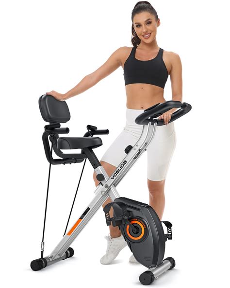 YOSUDA Folding Exercise Bike - 3 in 1 Upright Indoor Cycling Bike and