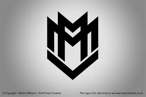 Black and White M Logo - LogoDix