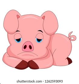 Sad Pig Cartoon Royalty-Free Images, Stock Photos & Pictures | Shutterstock