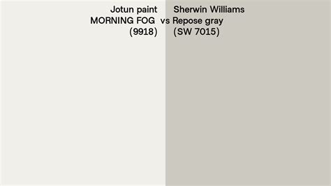 Jotun Paint Morning Fog Vs Sherwin Williams Repose Gray Sw