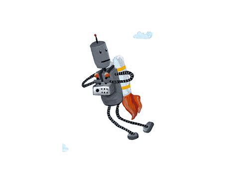 Jet Pack Robot Animation By Christine Marie Larsen On Dribbble