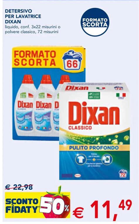 Dixan Detersivo Per Lavatrice Liquido Conf 3x22 Misurini O Polvere