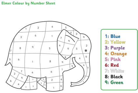 Elmer The Elephant Coloring Page