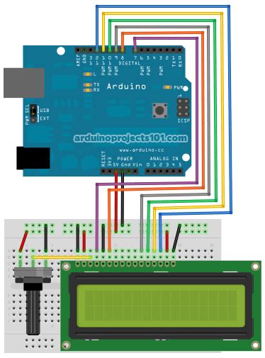 Connecting Arduino LCD Display Code - duino