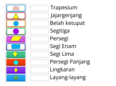 Mengenal Bangun Datar Une Las Parejas