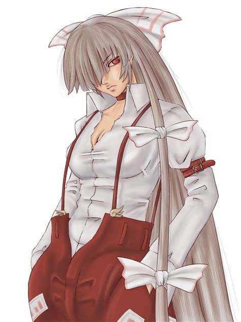 Fujiwara No Mokou Touhou Drawn By Versapro Danbooru