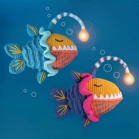 Crochet A Sunny The Anglerfish Amigurumi Colorful And Charismatic