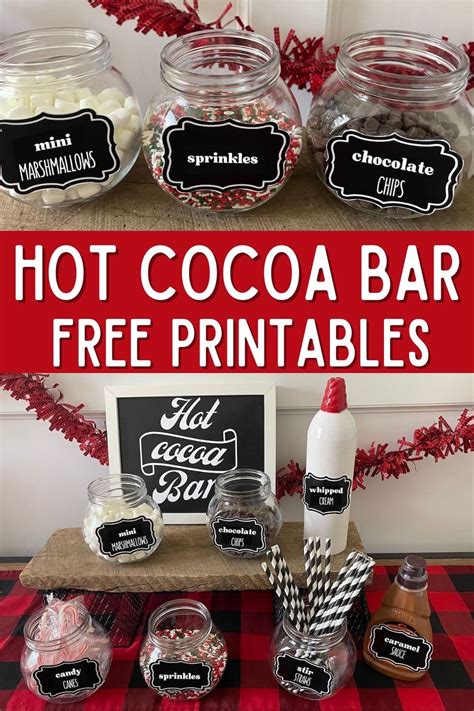 Hot Cocoa Bar Sign Free Printable OriginalMOM