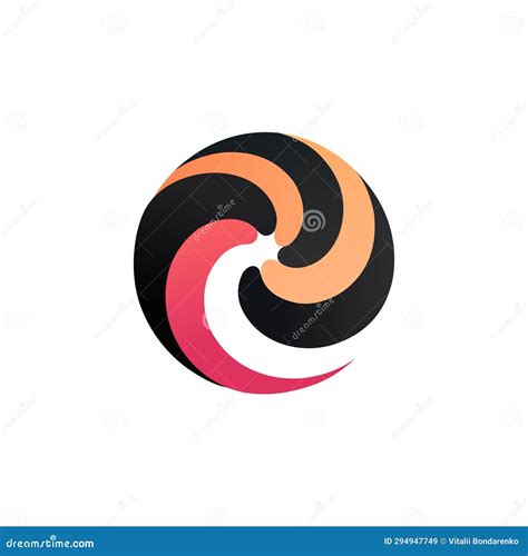 The Design of the Logo, Simple Basic Colors. Vector Illustration. Stock ...