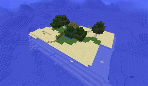 Cool Survival Island Ocean Temple Spawn Minecraft Seed 181 2014