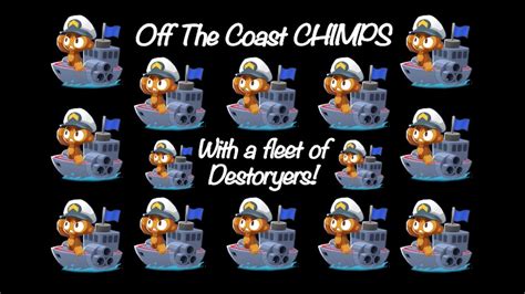 Btd Off The Coast Chimps With A Fleet Of Destroyers Black Border