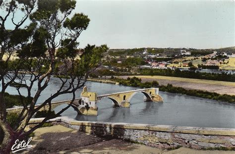 Avignon Avignon Le Pont Saint Bénézet vu du Rocher des Doms ngl