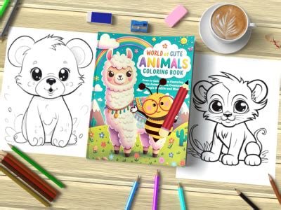 Kids coloring book cover kids activity book interior cover design for ...