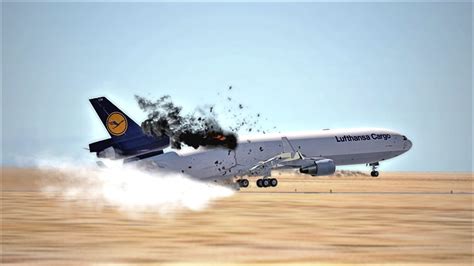 Lufthansa Cargo Plane Crash Md Crashed On Landing Hard King