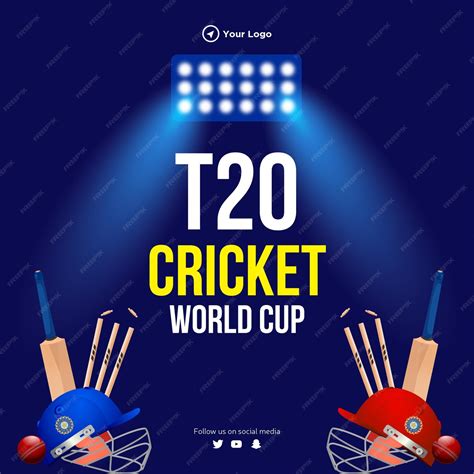 Premium Vector T20 Cricket World Cup Banner Design Template