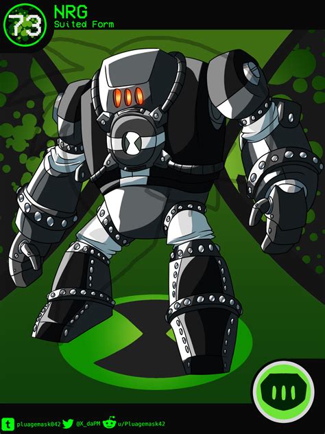 Ben 10 Redesigned Aliens Nrg By Pluagemask042 On Deviantart