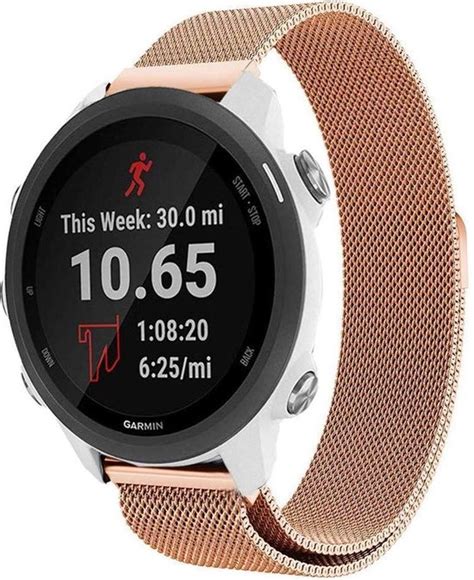 Milanese Loop Horloge Band Geschikt Voor Garmin Forerunner