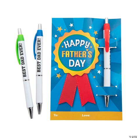 Fathers Day Pens With Card 12 Pc