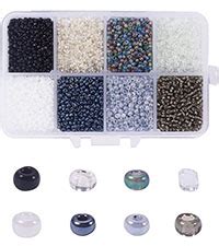 Amazon Nbeads About Pcs Hole Tila Beads Half Tila Beads