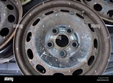 car steel wheel, rim Stock Photo - Alamy