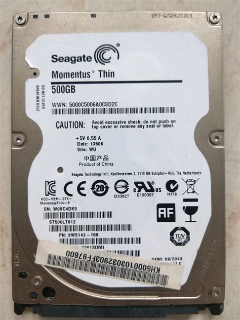 SEAGATE Momentus 500GB SATA 2 5 Inch Harddisk Computers Tech Parts