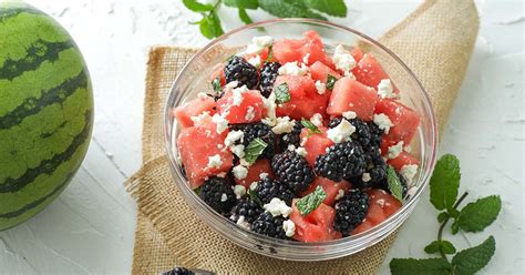 Refreshing Blackberry Watermelon Summer Salad