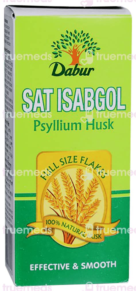 Dabur Sat Isabgol Powder 90 Gm Uses Side Effects Dosage Price