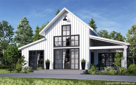 This Is A Computer Rendering Of A Modern Farmhouse Style House With