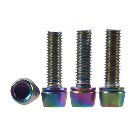 6pcs Stainless Steel Mtb Bicycle Stem Screw Road Stem Riser Bolt M6 Color Ebay