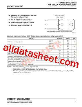 Tip S Datasheet Pdf Bourns Electronic Solutions