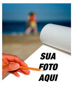 Fotomontagem Para Colocar Sua Foto Em Um Sketchbook