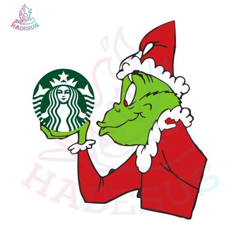 Grinch Christmas Starbucks Logo Svg Digital File Grinch Christmas