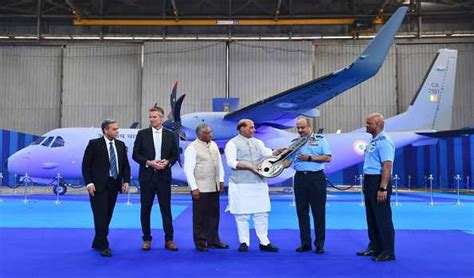 Rajnath Inducts First C Transport Aircraft Into Indian Air Force