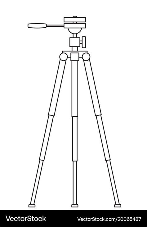 Tripod Stand Royalty Free Vector Image VectorStock