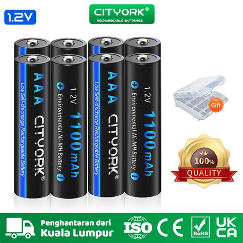 Cityork AA AAA Rechargeable Battery 1 2V Ni MH NiMH 3000mAh 1100mAh 4